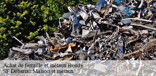 Achat de ferraille et métaux bondy-93140 SF Débarras Maison et metaux