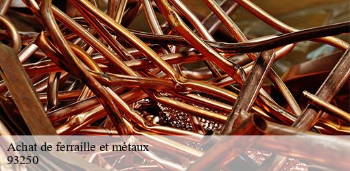 Achat de ferraille et métaux villemomble-93250 SF Débarras Maison et metaux